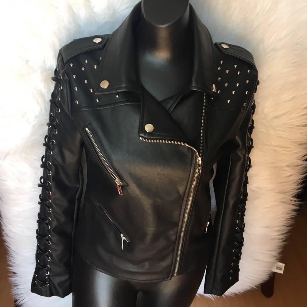 Women’s NWT Members Only vegan Leather Jacket XS